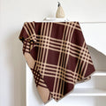 Imitation cashmere scarf with tassel trim in one of four colour options