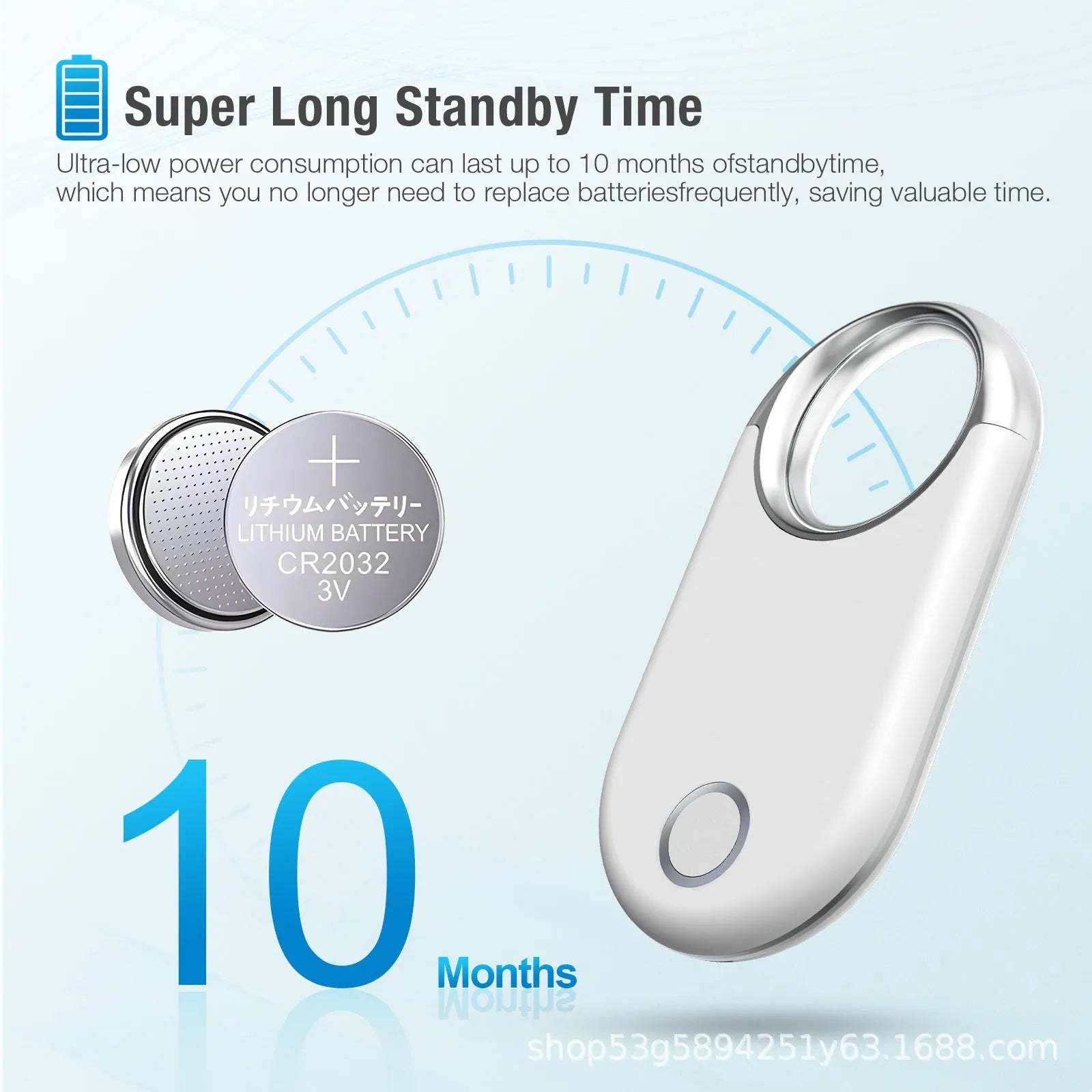 Compact black and white GPS tracking device for pets and children with USB port