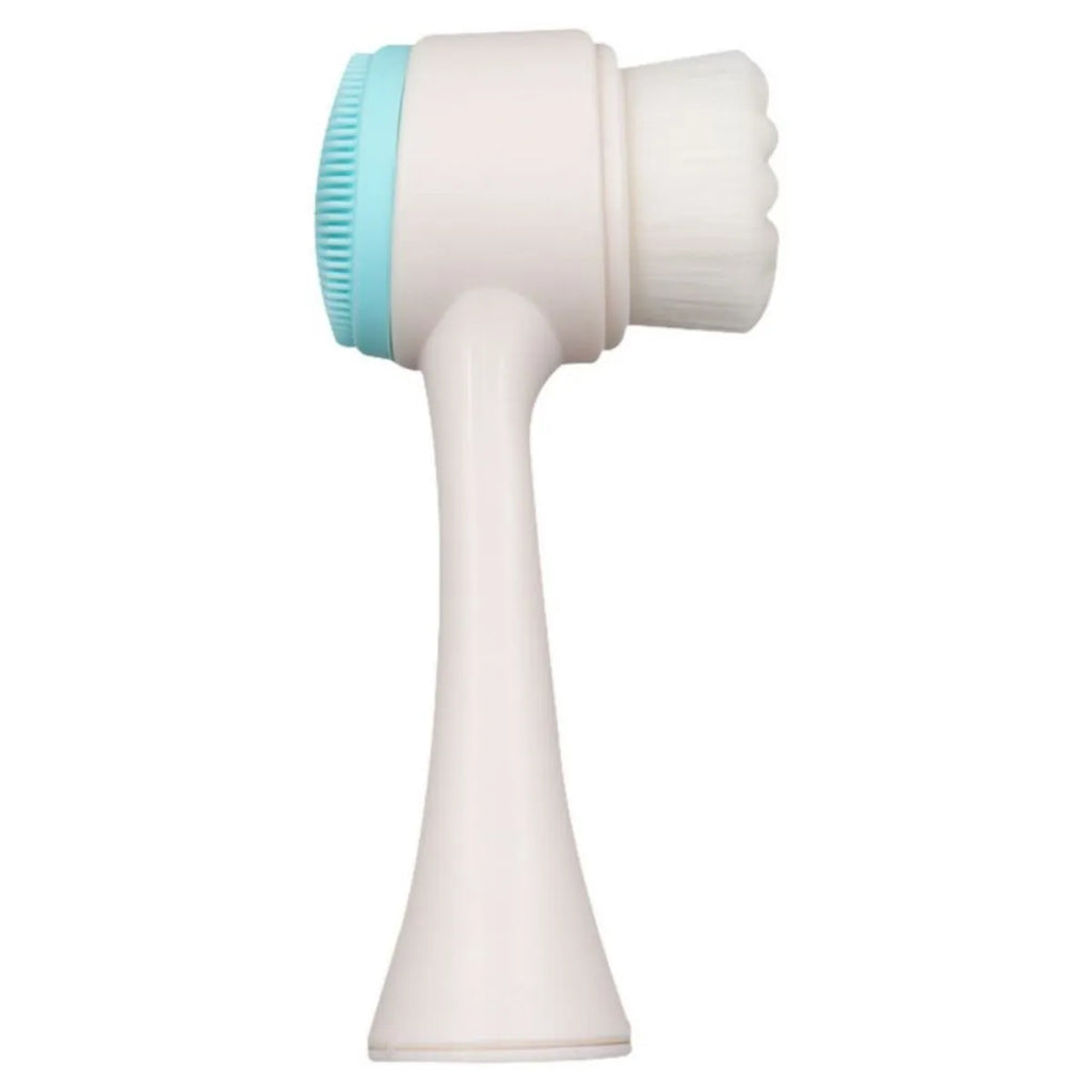 Nylon pet paw brush in Blue or Pink for gentle dog and cat grooming