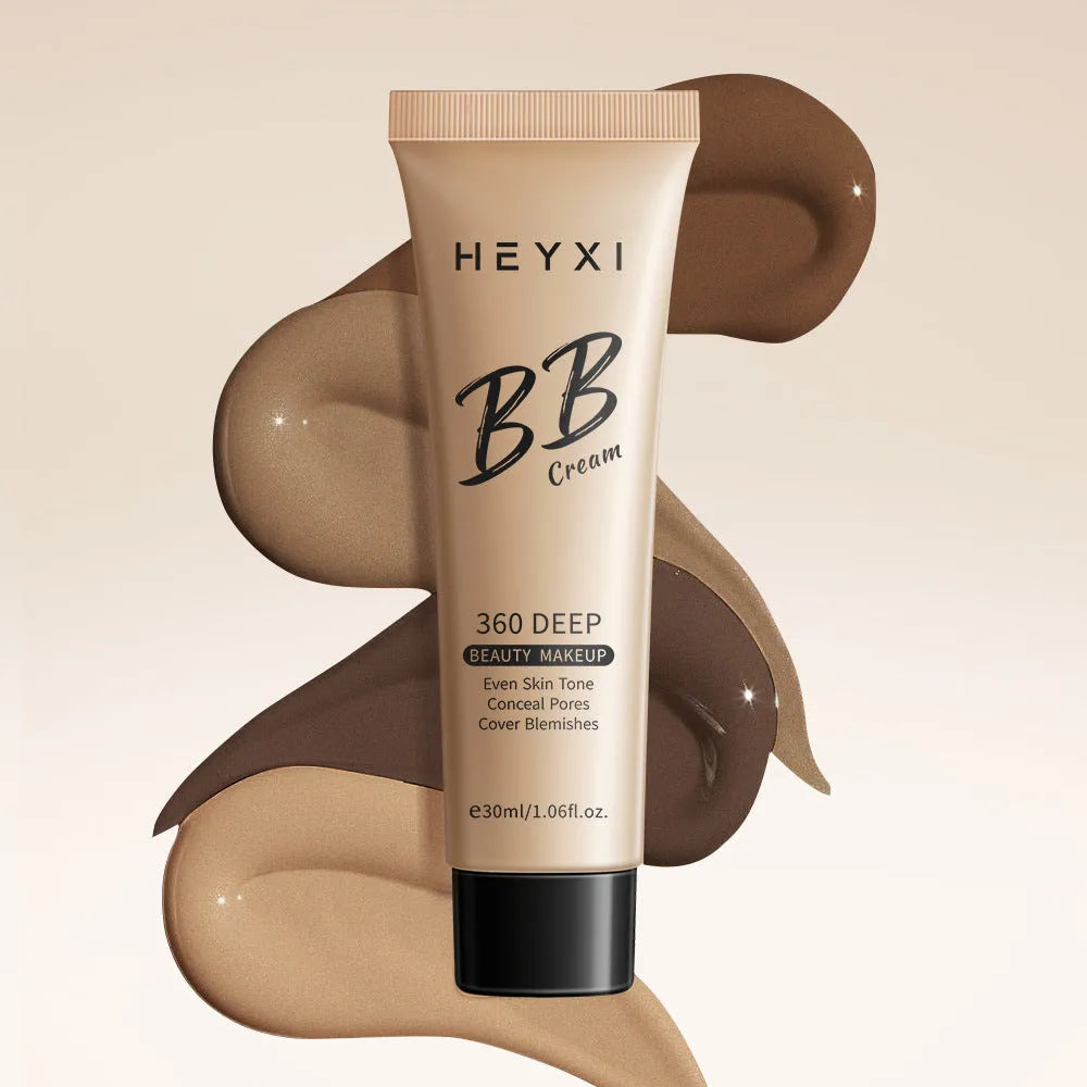 Waterproof sweat-proof BB cream in four shade options with skincare properties