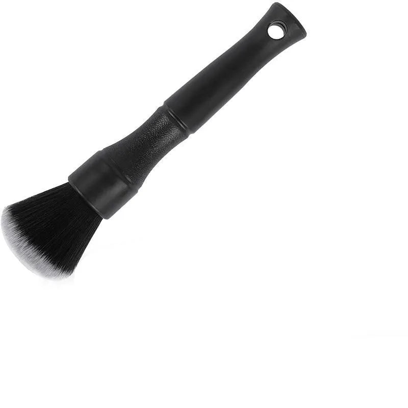 Black car detailing brush with ultra-soft pig hair bristles shown in 240mm and 160mm handle sizes.