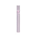 Clear glass telescopic smoke pipe with straight suction nozzle showing transparent colour-mixing effect