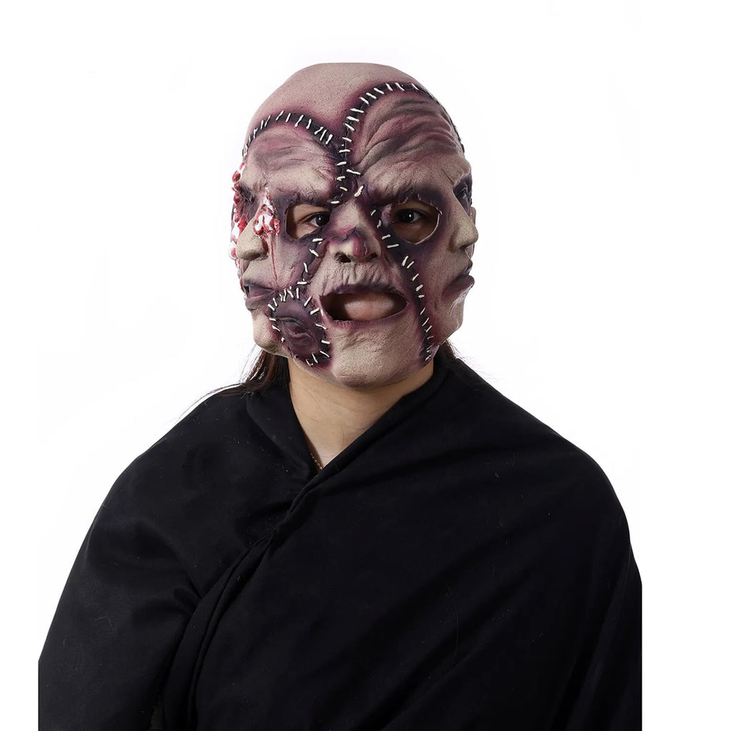 Latex three-sided grimace horror mask for Halloween costume parties