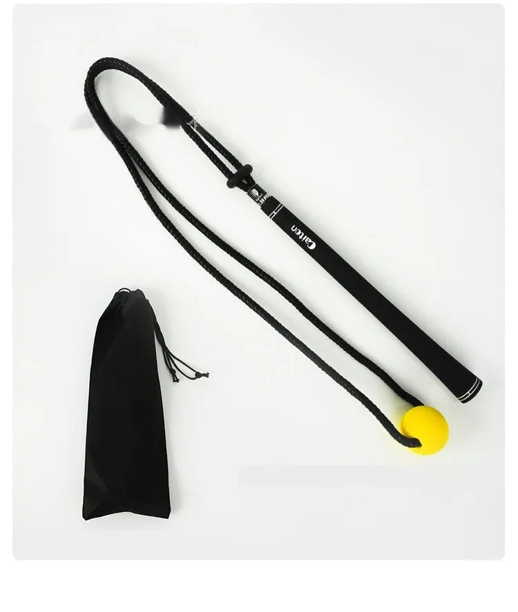 Black silicone elastic string golf swing correction rope trainer accessory