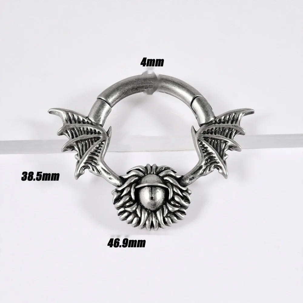 Copper sharp cone round magnetic ear cuff extender for cartilage in one of eight geometric style options.