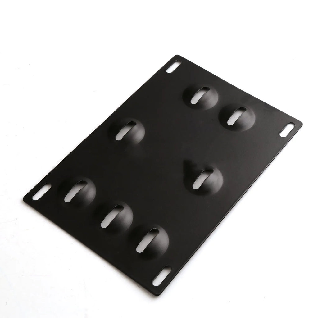 American licence plate frame trailer hook for car modification with metal plate and mounting hardware
