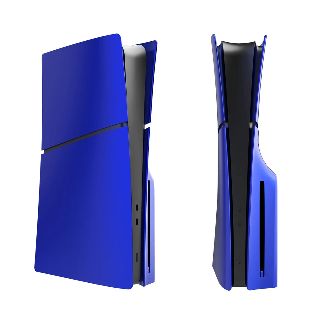 PS5 Slim replacement shell in ABS plastic showing front and side views