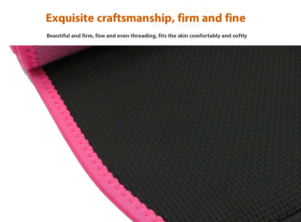 Neoprene lumbar support belt for adult fitness and running in black colour