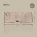 Silk sleep eye mask in multiple colours including champagne gold and navy blue.