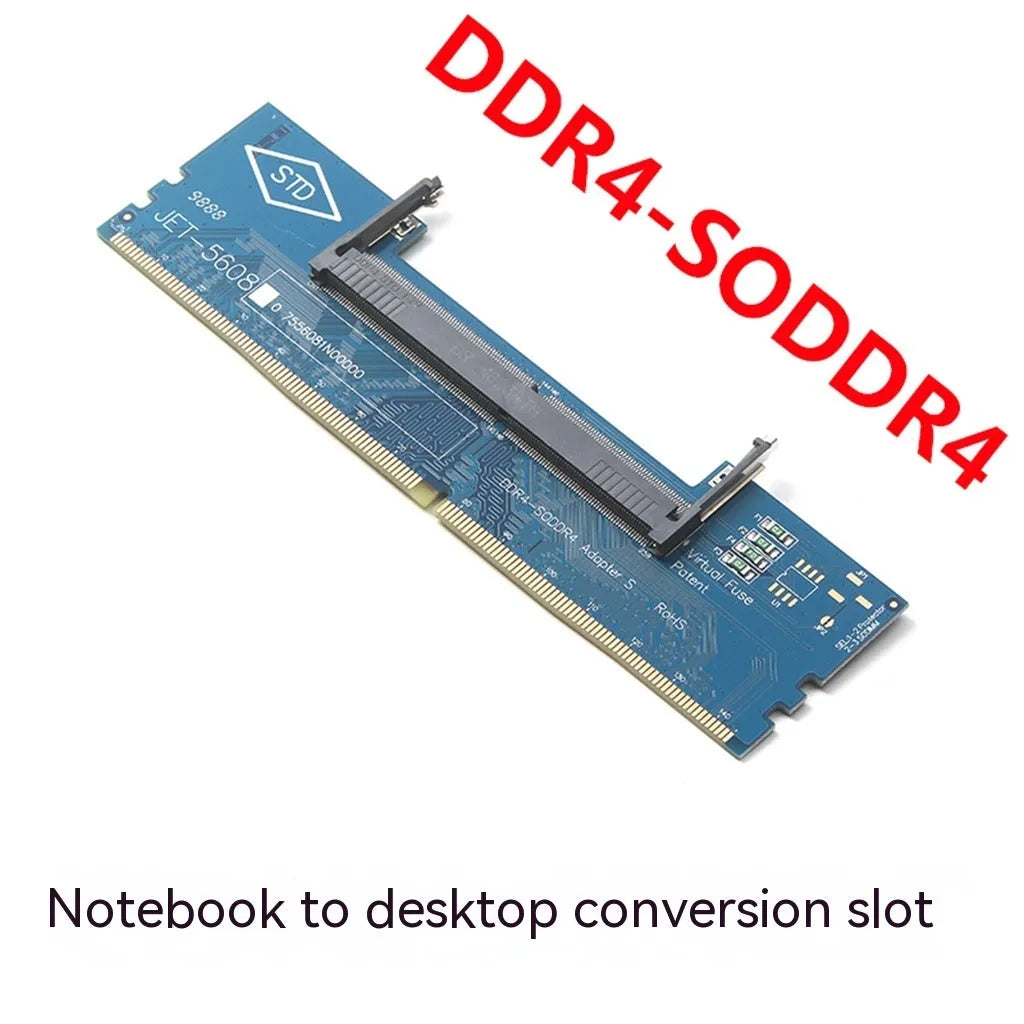 DDR4 laptop to desktop memory adapter card with electrostatic bag and memory stick