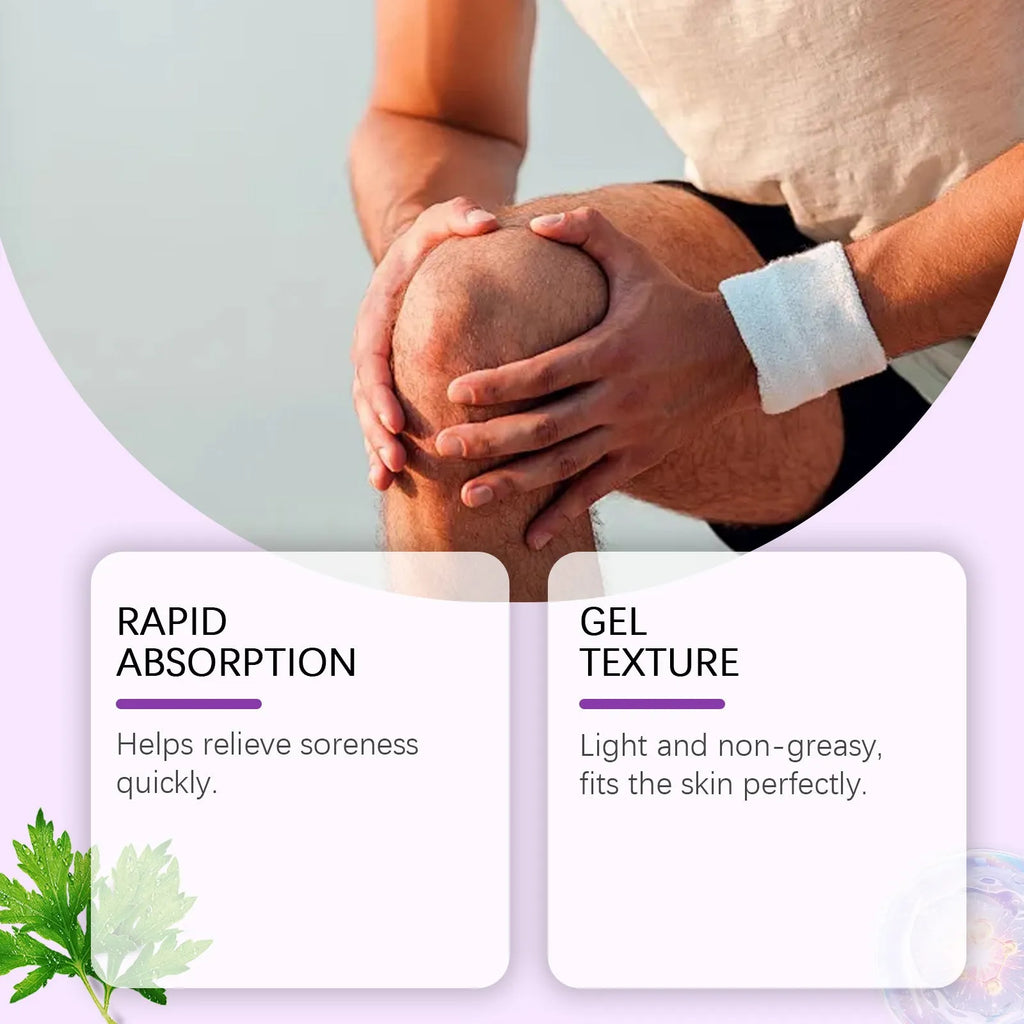100g tube of body massage gel for joint, knee and elbow care with menthol and herbal extracts