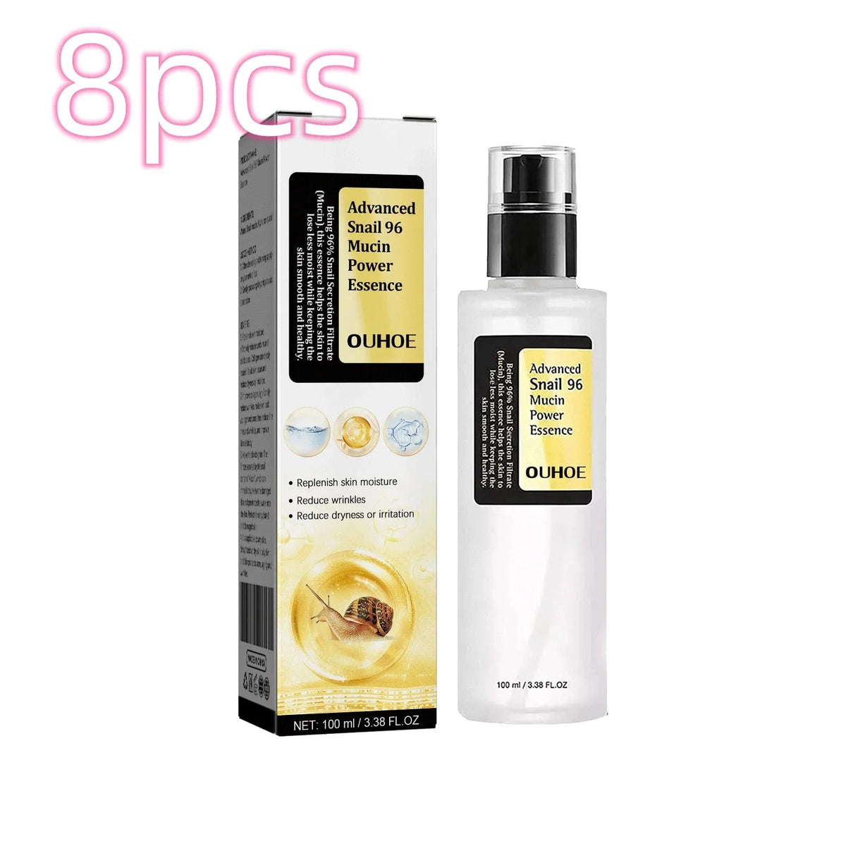 Snail Serum Collagen Facial Serum Original 100ml bottle with dropper