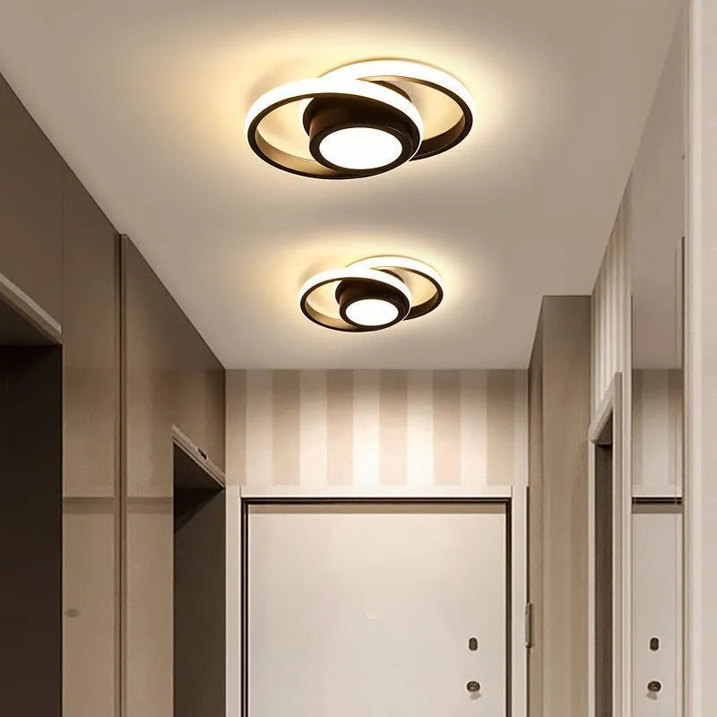 Modern LED corridor light with silicone shade in butterfly design for ceiling installation