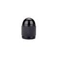Aluminium mountain bike tyre valve dust cap with decorative beads and chain in multiple colours