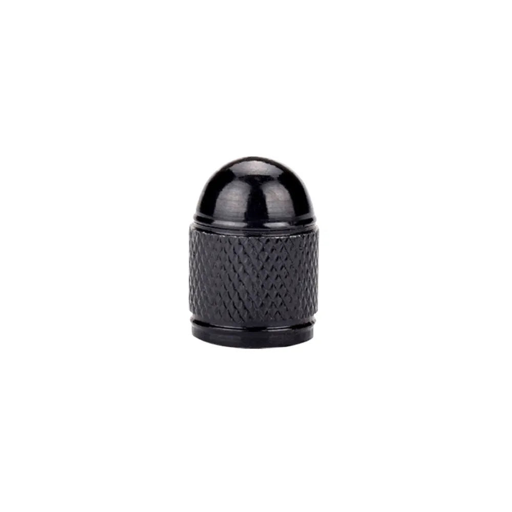 Aluminium mountain bike tyre valve dust cap with decorative beads and chain in multiple colours