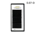 16-row mink hair false eyelashes showing dense arrangement in lengths from 8mm to 18mm