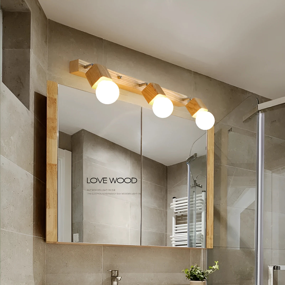24cm mirror cabinet LED wall lamp with single head design