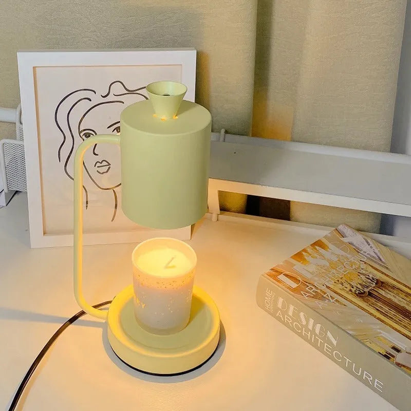 European-style aromatherapy wax lamp with dimmer switch in white or yellow colour