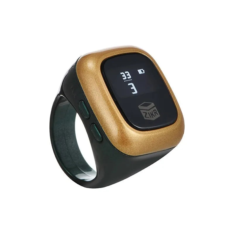 Al-fatiha Zikr electronic counter with digital display in choice of six colours and three band sizes.