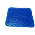 Gel seat cushion with honeycomb pattern and removable cover for pressure relief