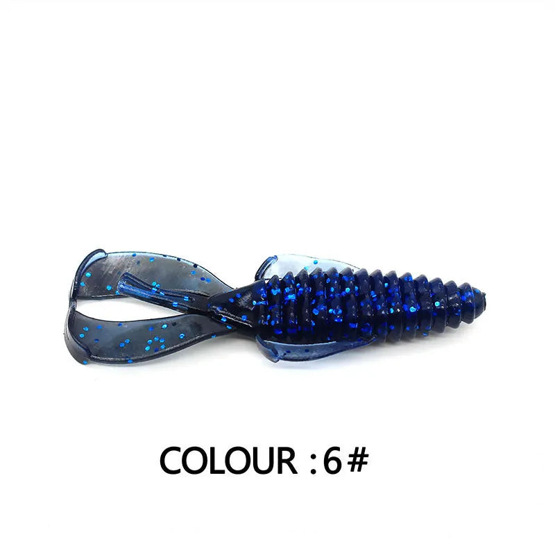 8cm PVC soft plastic fishing lure in multiple colour options for freshwater and saltwater angling
