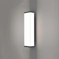 Outdoor waterproof wall light with long strip design, stainless steel and PC construction, 60cm height