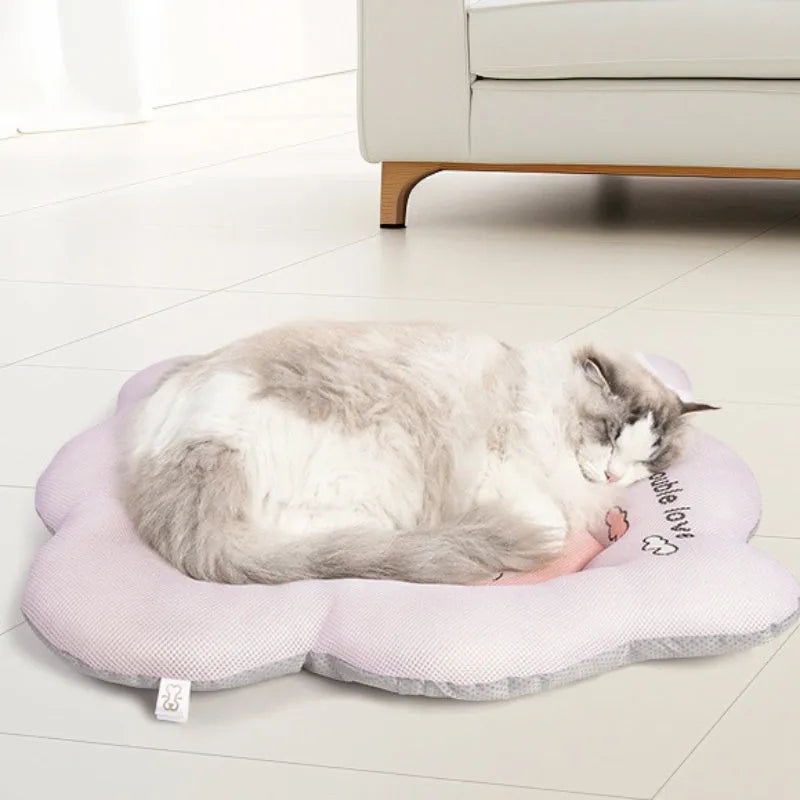 Green ice silk pet cooling mat for dogs and cats in large size