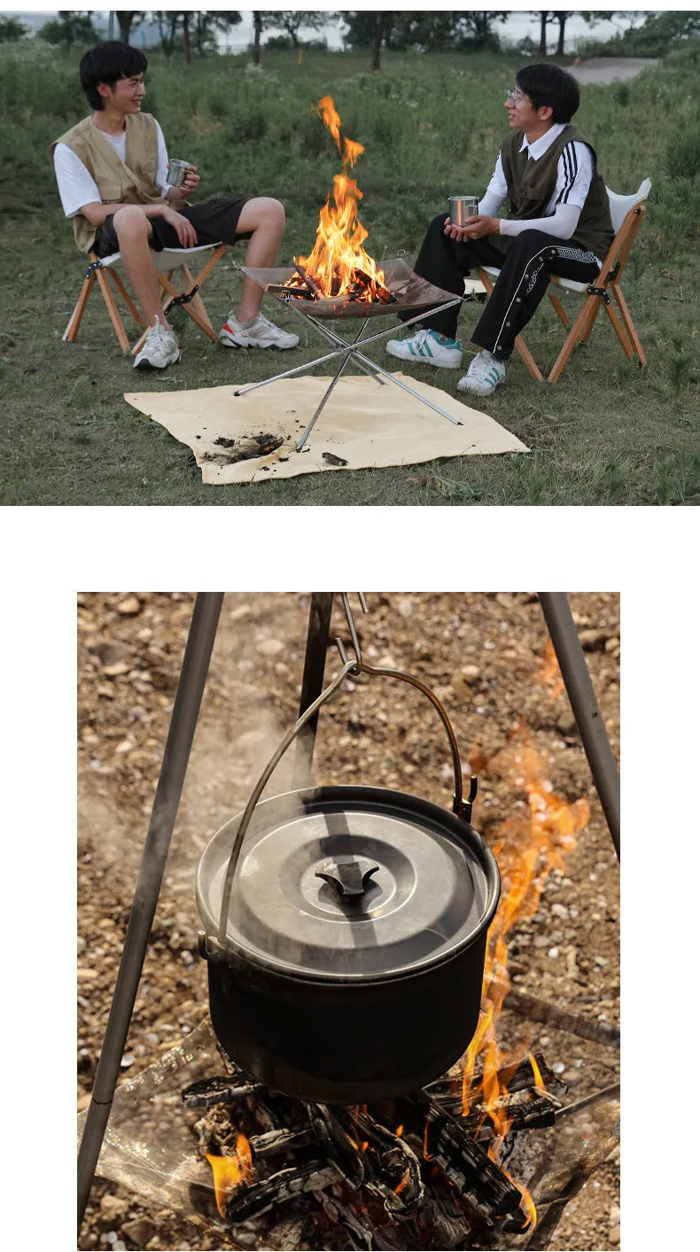 Silver stainless steel barbecue grill set with cooking net in medium and large size options
