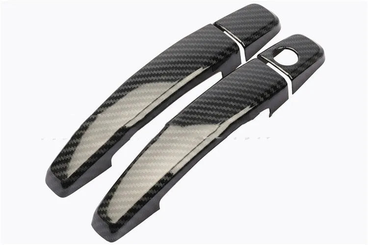 Carbon fibre pattern door handle decoration for Opel Vauxhall Astra