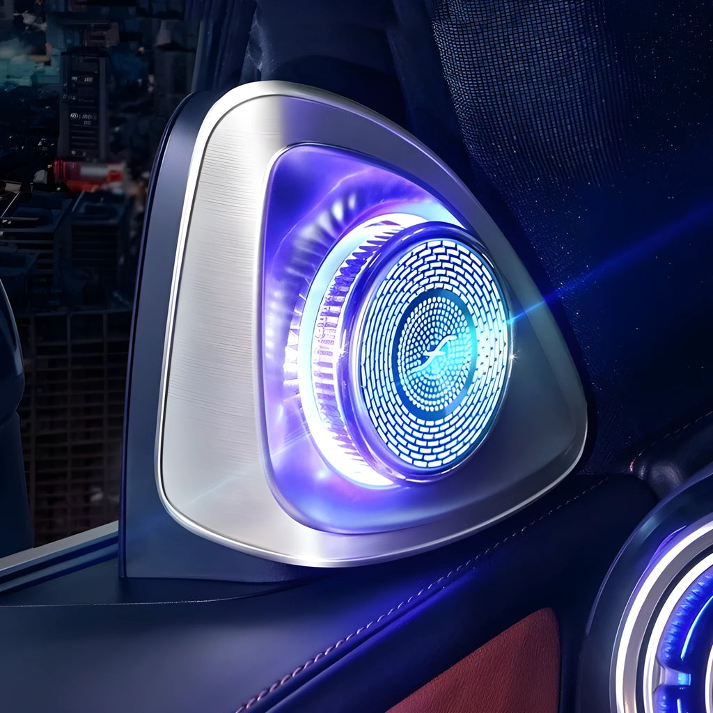 Burmester style rotating tweeter speaker for 2023 Mercedes-Benz GLC, 23 cm diameter