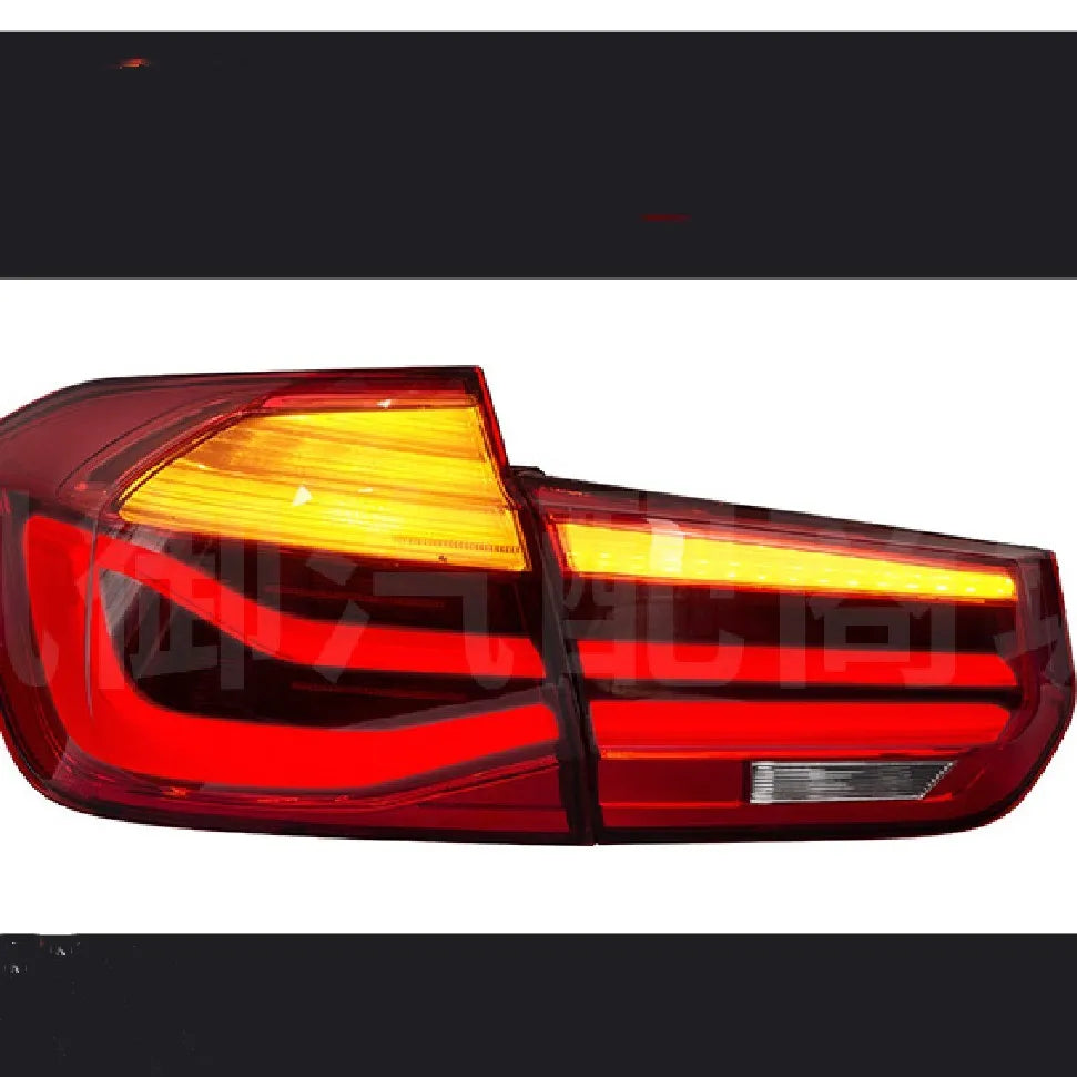 BMW 3 Series car LED tail light assembly in red or smoked black for 12-15 year models