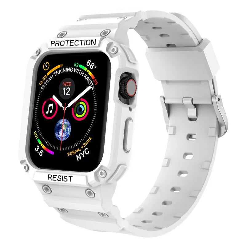 Soft TPU sports watch strap for Apple Watch Series 8 in multiple colour options