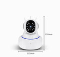 White dome-style network surveillance camera with 3.6mm lens for HD indoor/outdoor monitoring