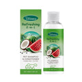 100ml pet 2-in-1 shampoo bottle with watermelon and coconut extracts
