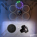 Black wall-mounted smart boxing target with coloured LED lights and Bluetooth connectivity for fitness training