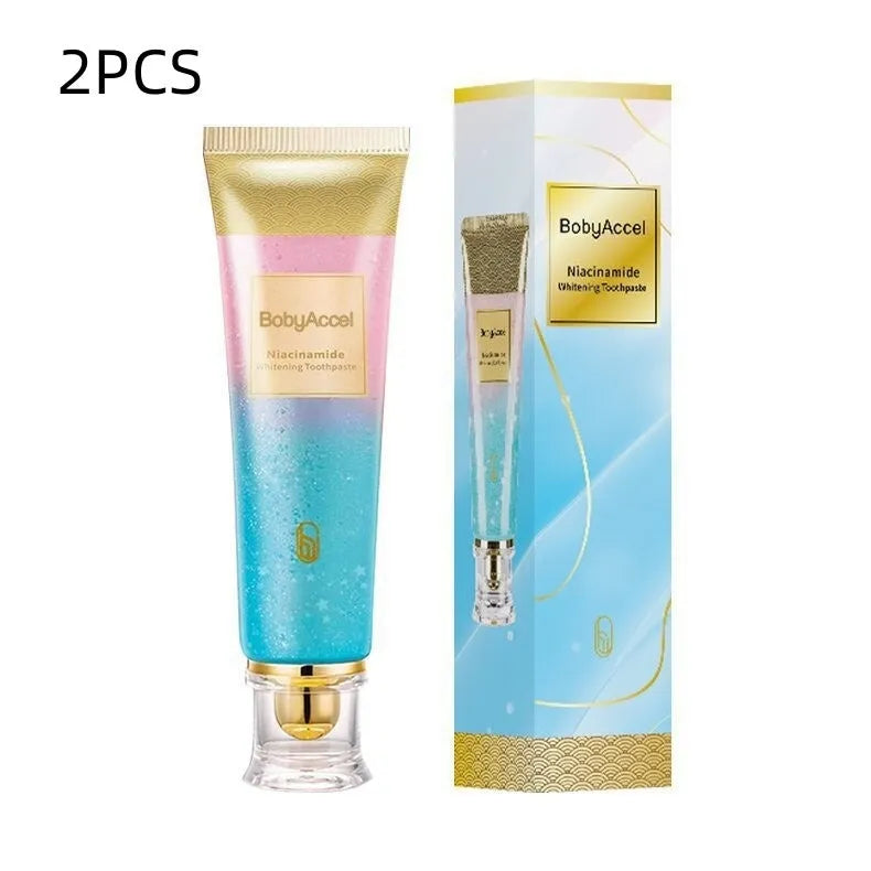 Nicotinamide whitening toothpaste tube with 100g net content for adult oral care