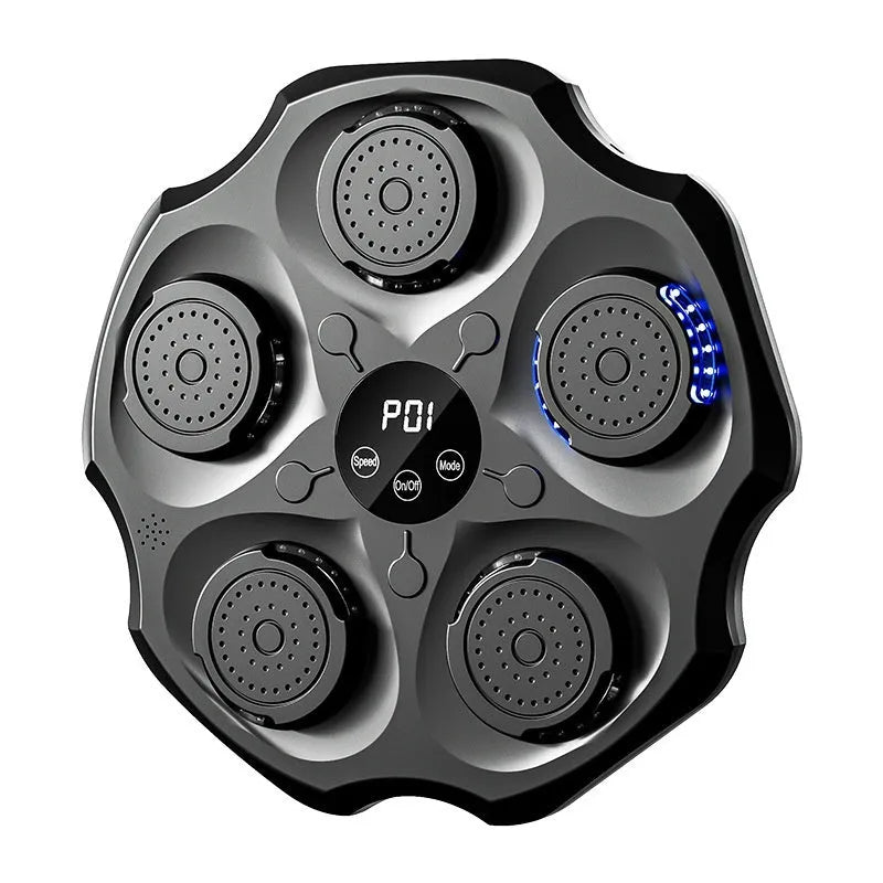 Black Bluetooth music boxing wall target hanging on wall with included boxing gloves