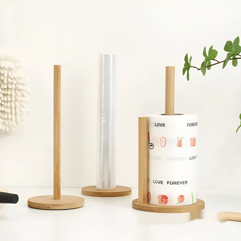 Wooden vertical tissue holder, square design, 14.5 x 28 cm, for kitchen and restaurant tables