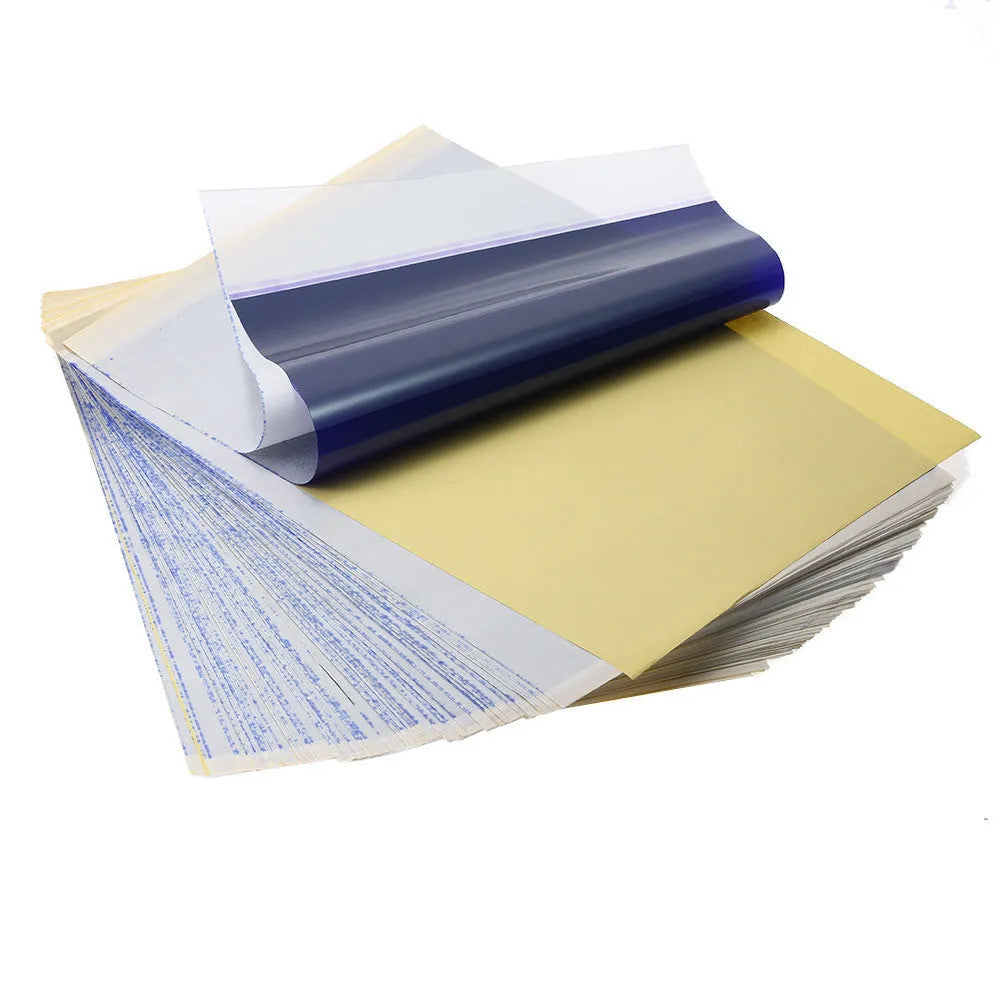 A4 tattoo transfer paper with transfer paste gel for professional design applications