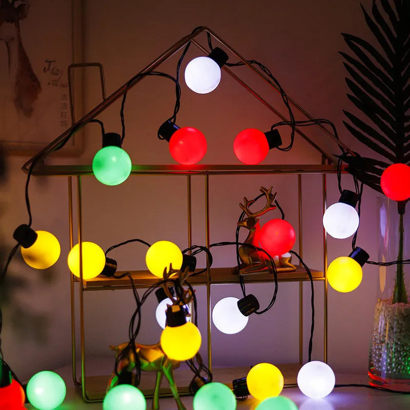 10 metre black solar string lights with 40 transparent plastic bulbs for outdoor festival decoration
