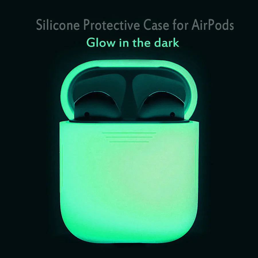 Luminous silicone flip-top protective case for Apple AirPods