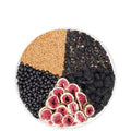 Black wolfberry mulberry flaxseed fig herbal tea bags with complementary cup in 120g packaging