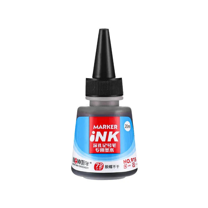 Oil-based quick-dry waterproof marker for woodworking in black, red, blue, and green colours