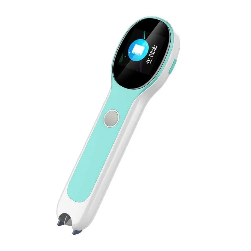 White Universal Reading Pen Basic Edition for language translation, shown with USB cable.
