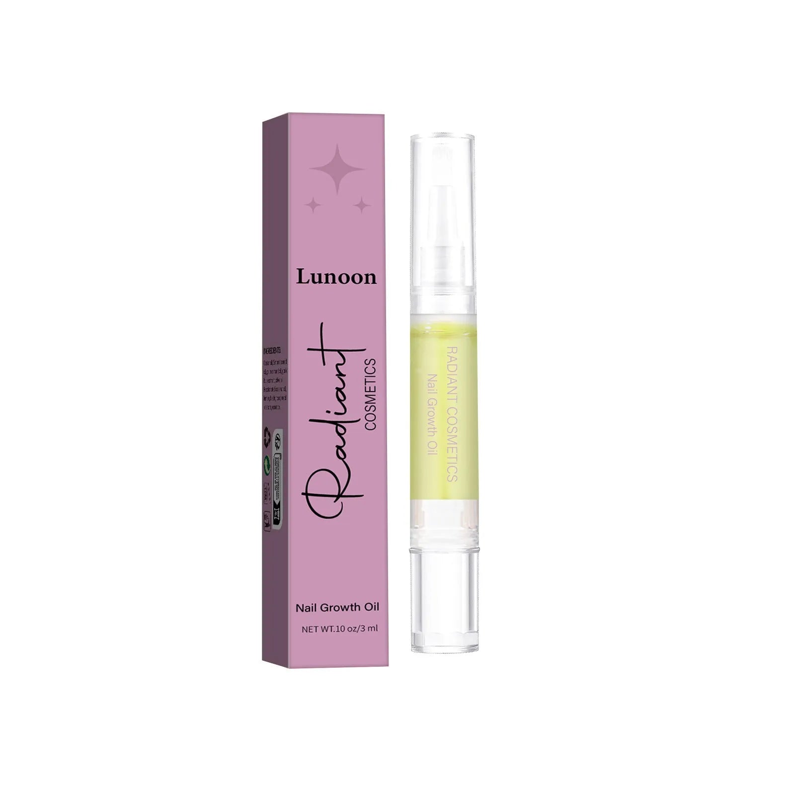 3ml nail growth treatment oil bottle for cuticle moisturising and nail strengthening