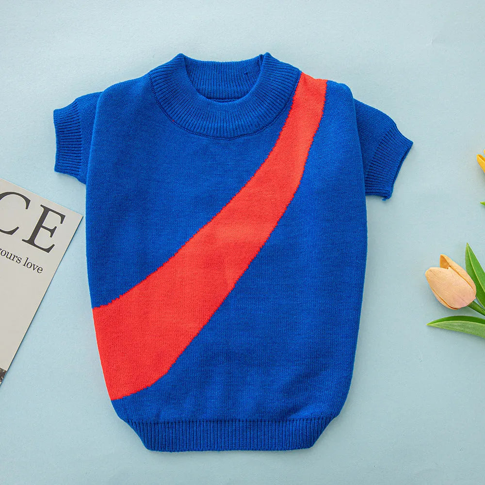 Knitted wool dog jumper for corgis and poodles in various colours and sizes.
