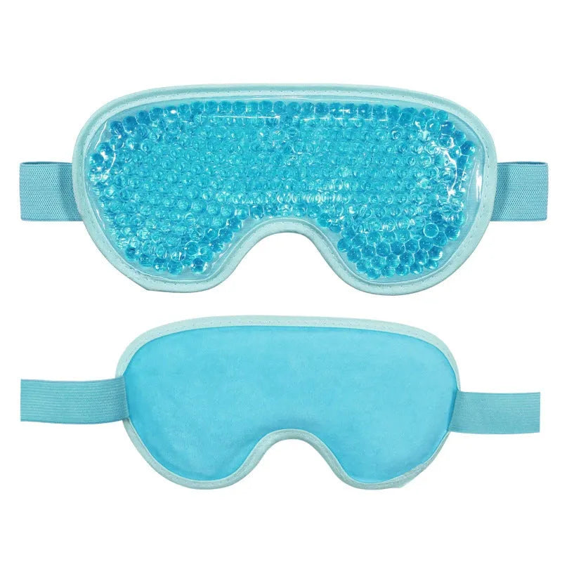 White portable eye compress device with rechargeable battery and included eye mask