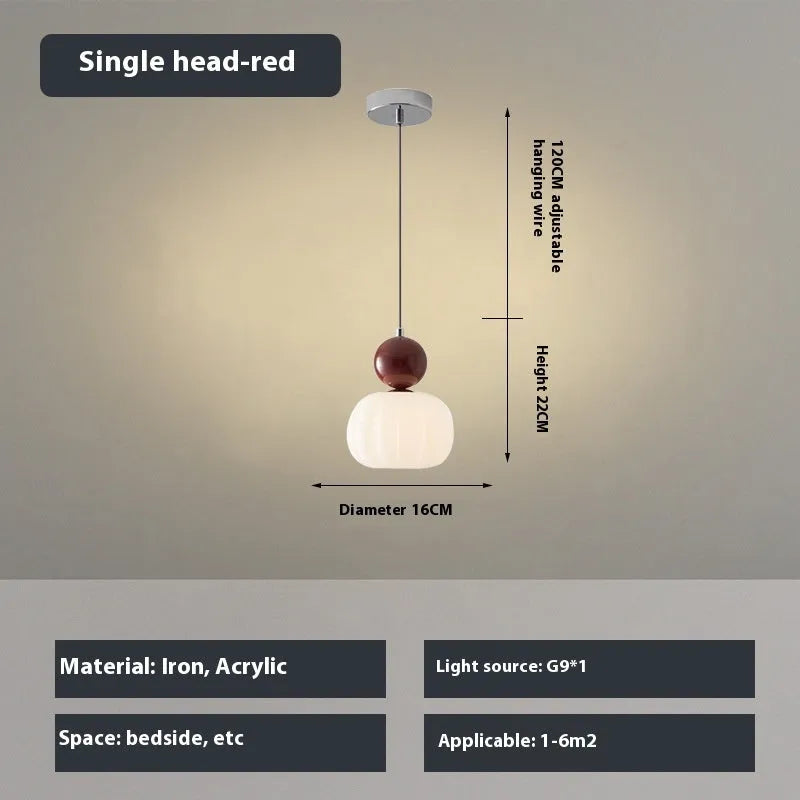 Nordic style creative pumpkin shape chandelier with alloy construction in a choice of colours.