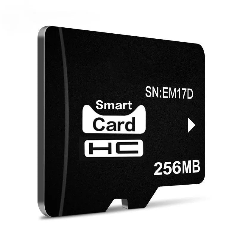 256MB MicroSD memory card measuring 11x15mm for portable music players and cameras