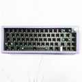DIY hot plug RGB backlit mechanical keyboard kit with control knob in seven colour options.